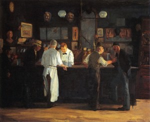 McSorleys Bar in NYC painted by John French Sloan